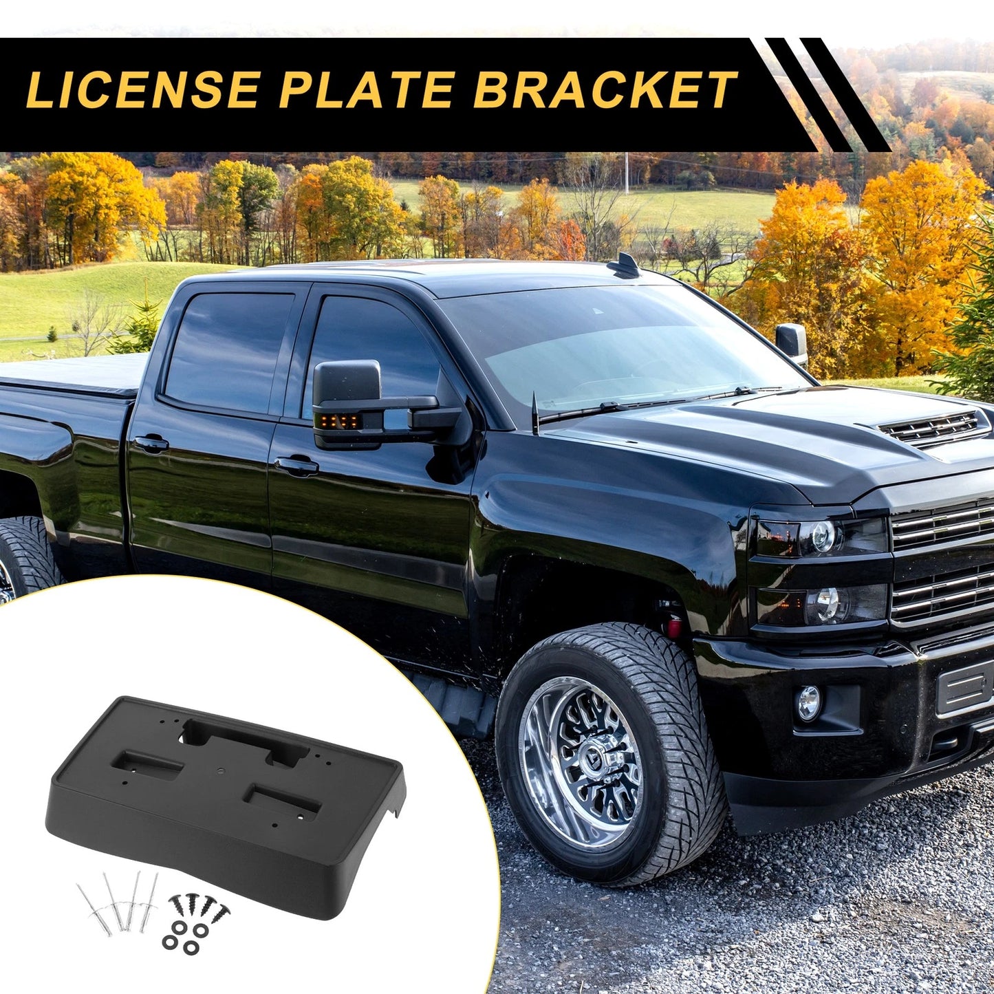 License Plate Bracket Holder for Chevrolet Silverado 1500 (2014–2016)