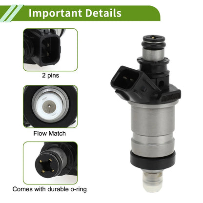 Fuel Injector for Honda Civic EX 1.6 (1999-2000) - 1 x Black