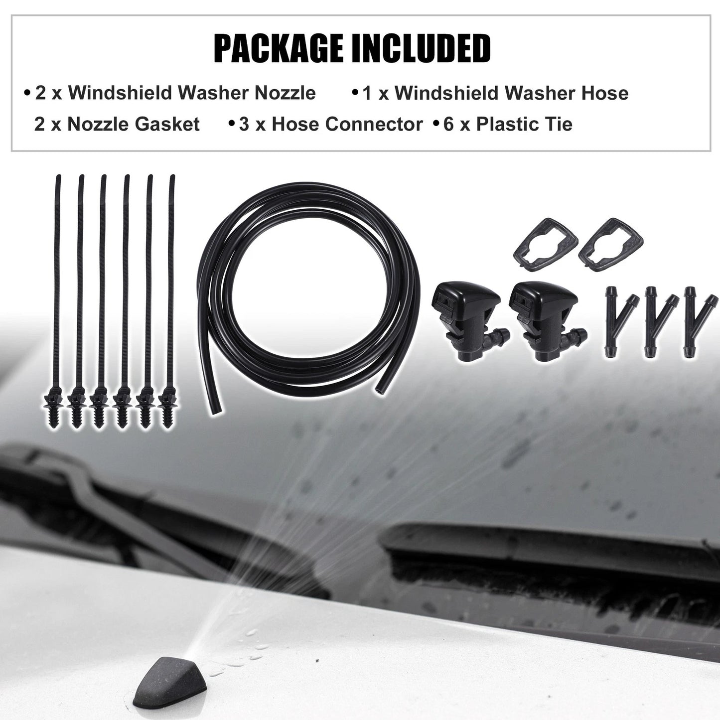 Set of 1 Windshield Washer Nozzle No.68260443AA for Jeep Grand Cherokee (2011–2021)