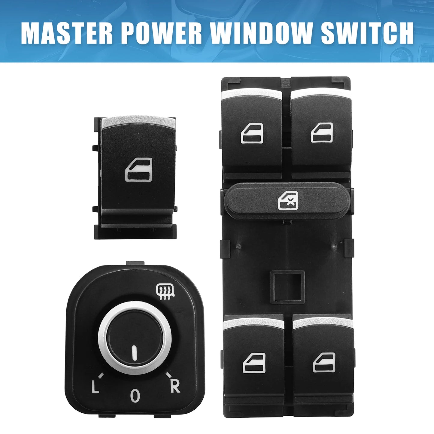 Set of 1 Power Window Switch 5ND959565B for Volkswagen CC (2009–2017)