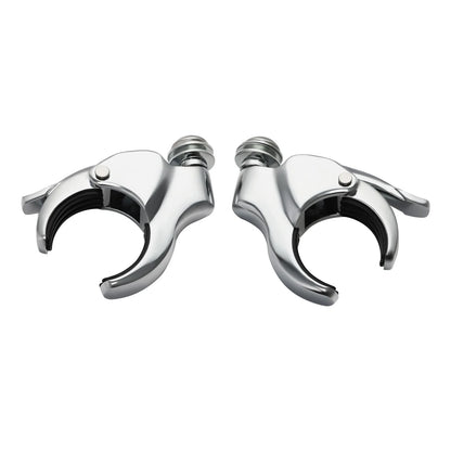 49mm Windshield Clamps for Harley Fat Bob 2018-2025 Chrome
