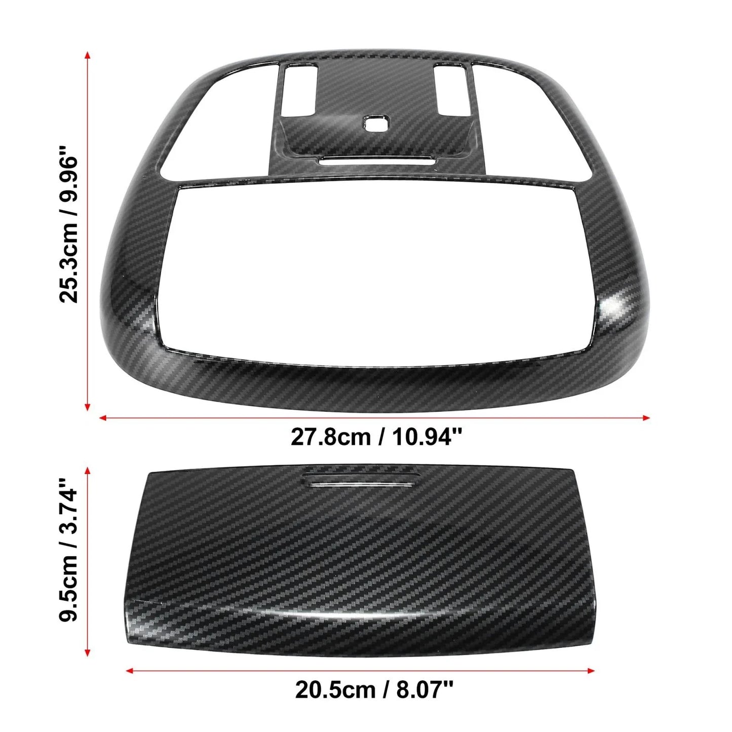 Carbon Fiber Roof Reading Light Cover for Dodge Charger (2011-2021)