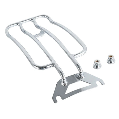Chrome Solo Seat Luggage Rack for Harley Touring Road King (1998-2022)