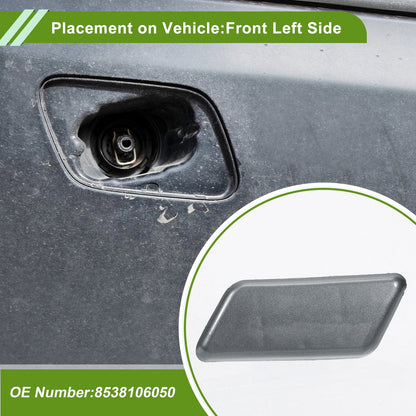 Front Left Washer Nozzle Cover Cap No. 8538106050 for Toyota Camry (2009–2012) Gray