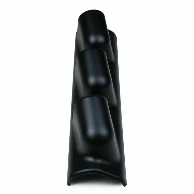A-Pillar Pod 3 x Triple Gauge Holder for Car 52mm Bendable Black