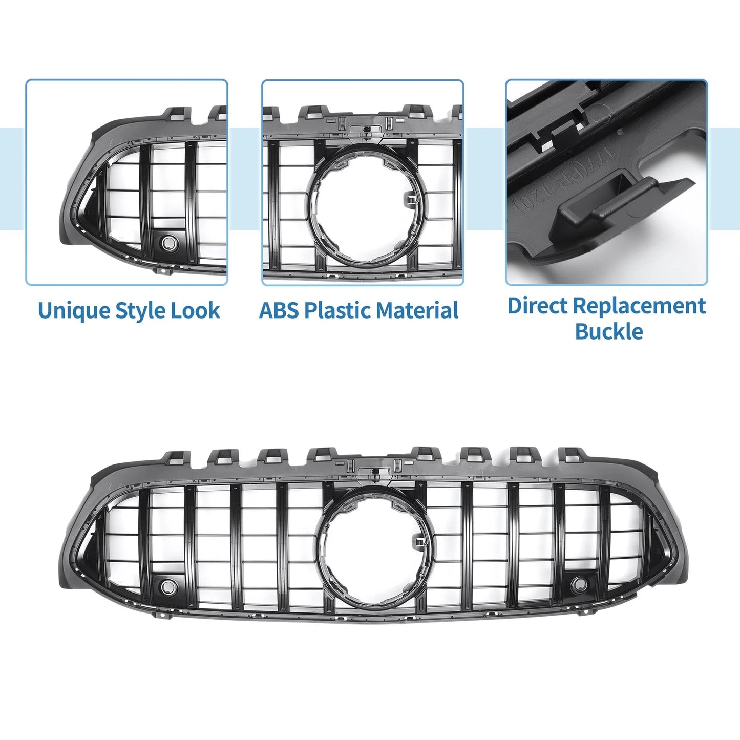 Front Upper Bumper Grille for Mercedes-Benz (with Hole)