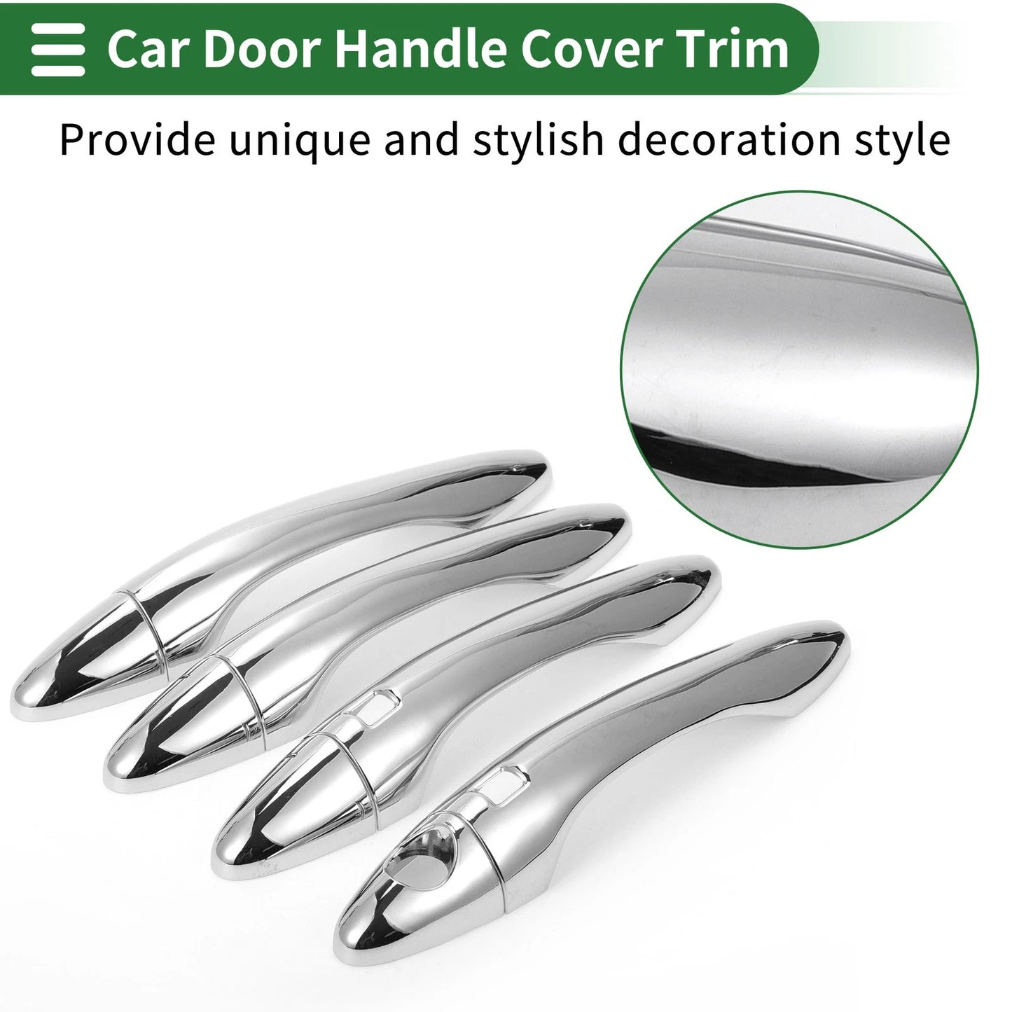Door Handle Cover Trim for KIA Optima K5 (2011–2020) - Silver Tone