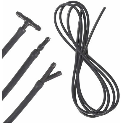 Windshield Wiper Washer Nozzle Hose Kit 4m 12 Connector Black/White