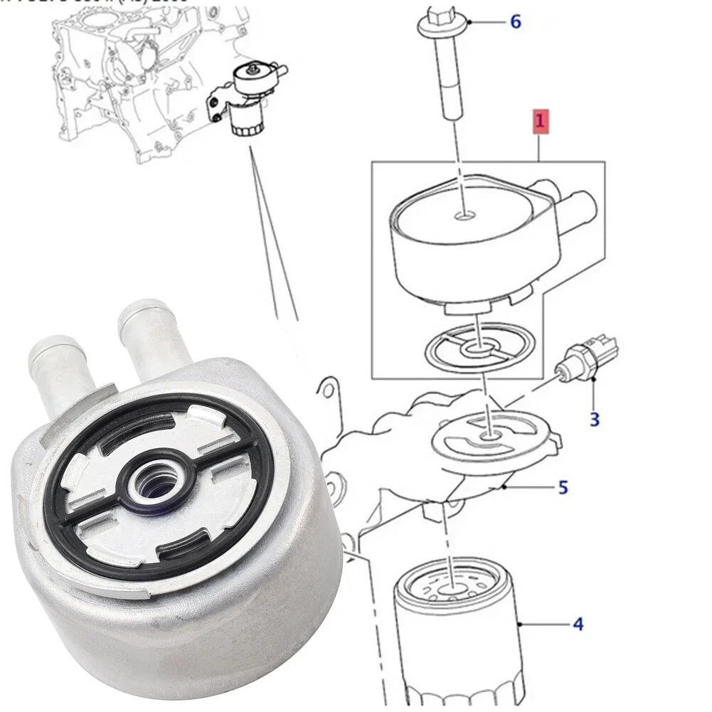 Engine Oil Cooler for Land Rover Range Rover, Ford, Jaguar, Volvo