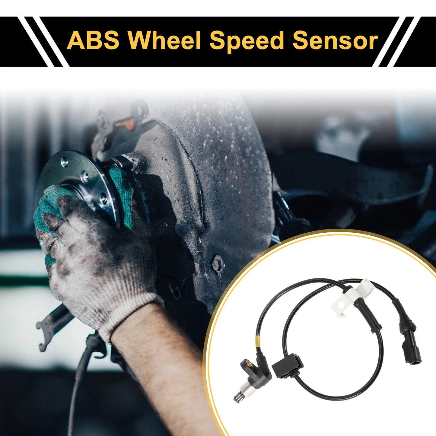 ABS Wheel Speed Sensor No.F75Z2C204CA/XL3Z2C205AB for Ford F-150 (1997–2003) Front Left