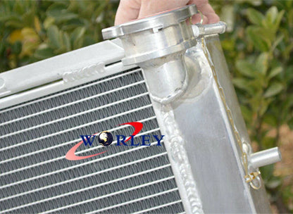 3 Row Aluminum Radiator + Fan for Holden Commodore VB VC VH VK V6 (1979-1985)