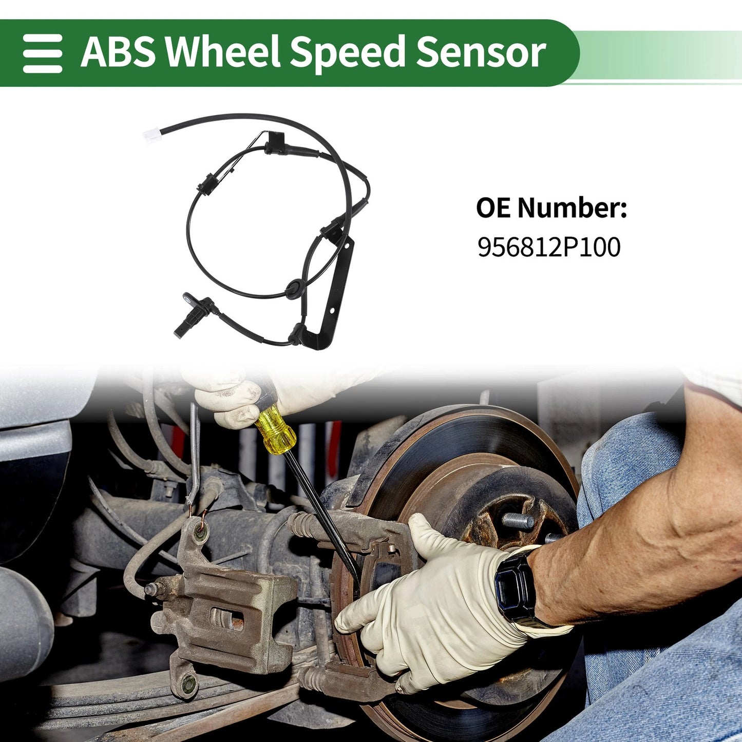 ABS Wheel Speed Sensor No. 956812P100 for Kia Sorento (2009–2012)