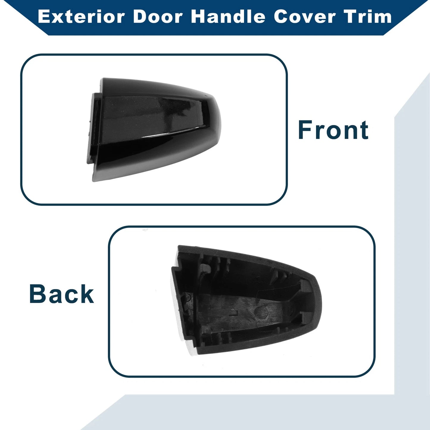 Exterior Door Handle Cover Trim for BMW X1 X2 X5 F15 X6 F16 (2014–2019) Blue ABS