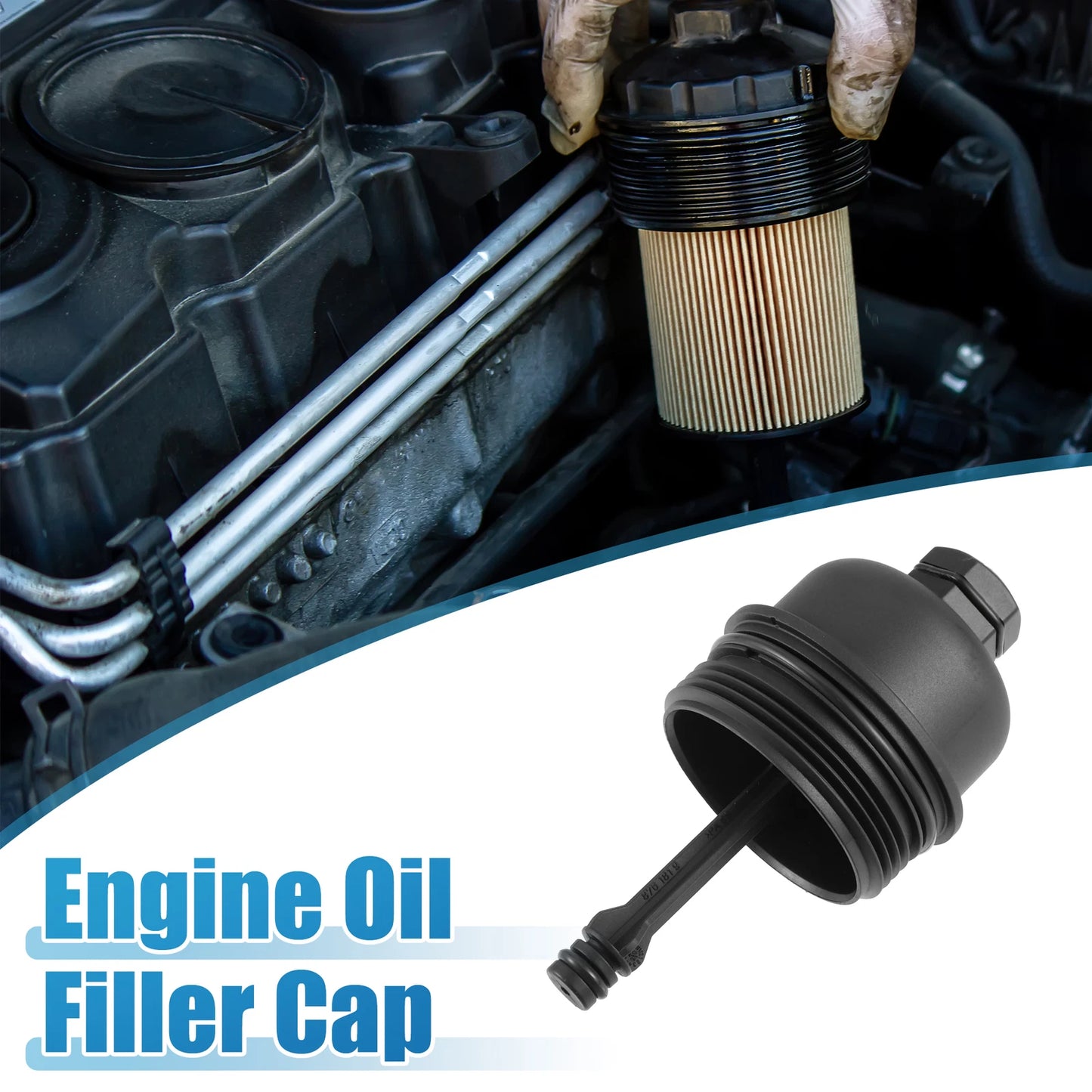 Engine Oil Filter Housing Cap A1661800138 for Mercedes A190 A210 (1997–2004)