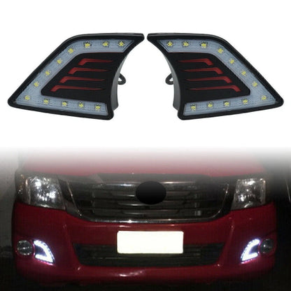 2X LED Daytime Running Lights DRL for Toyota Hilux Vigo (2011–2014)
