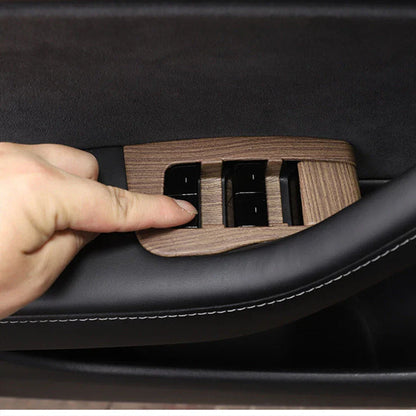 Wood Grain Interior Trim Decoration for Tesla Model 3 Y (2017–2023)