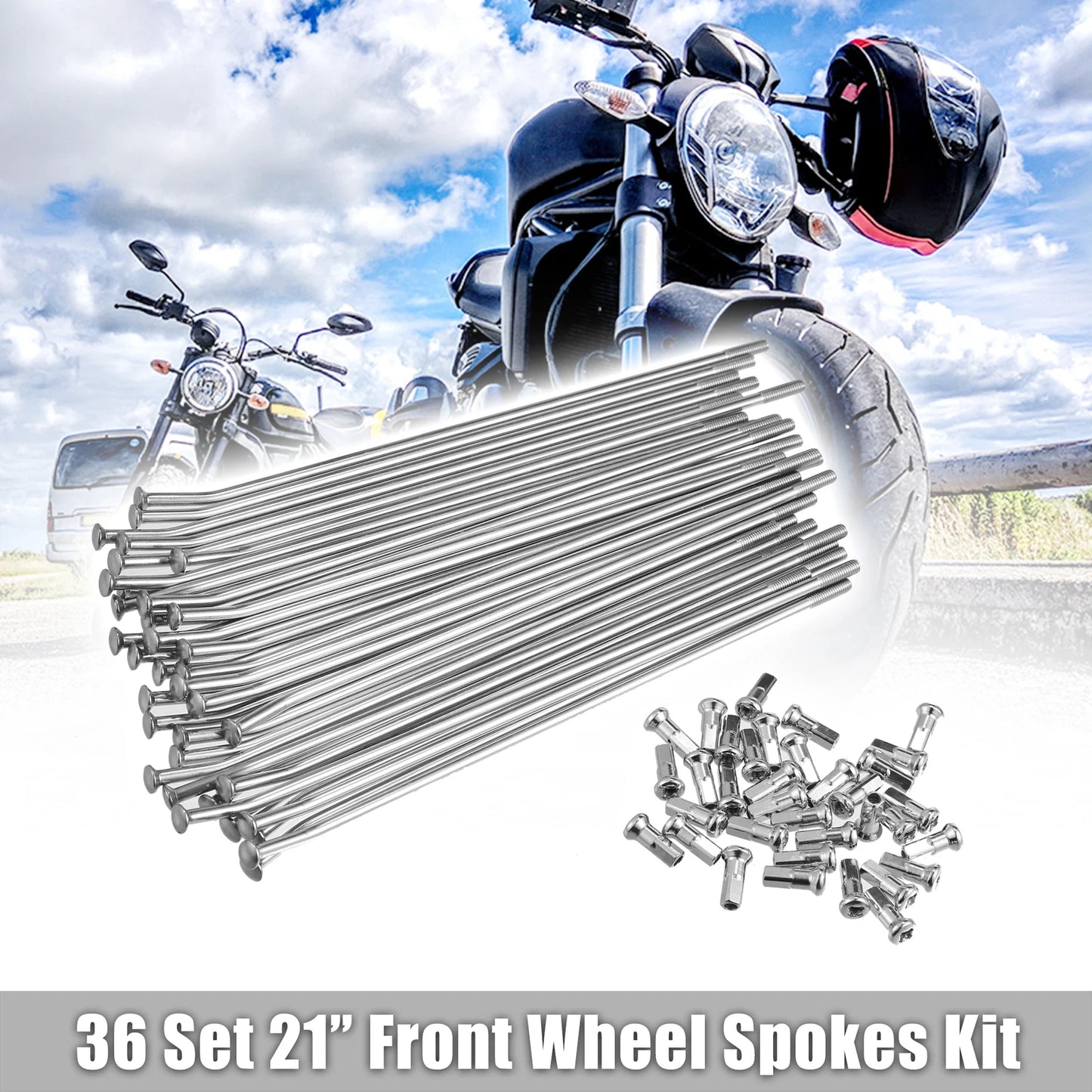 Set of 36 Spoke Skins Covers for Honda CR125 (2000–2008) 21" Front Wheel