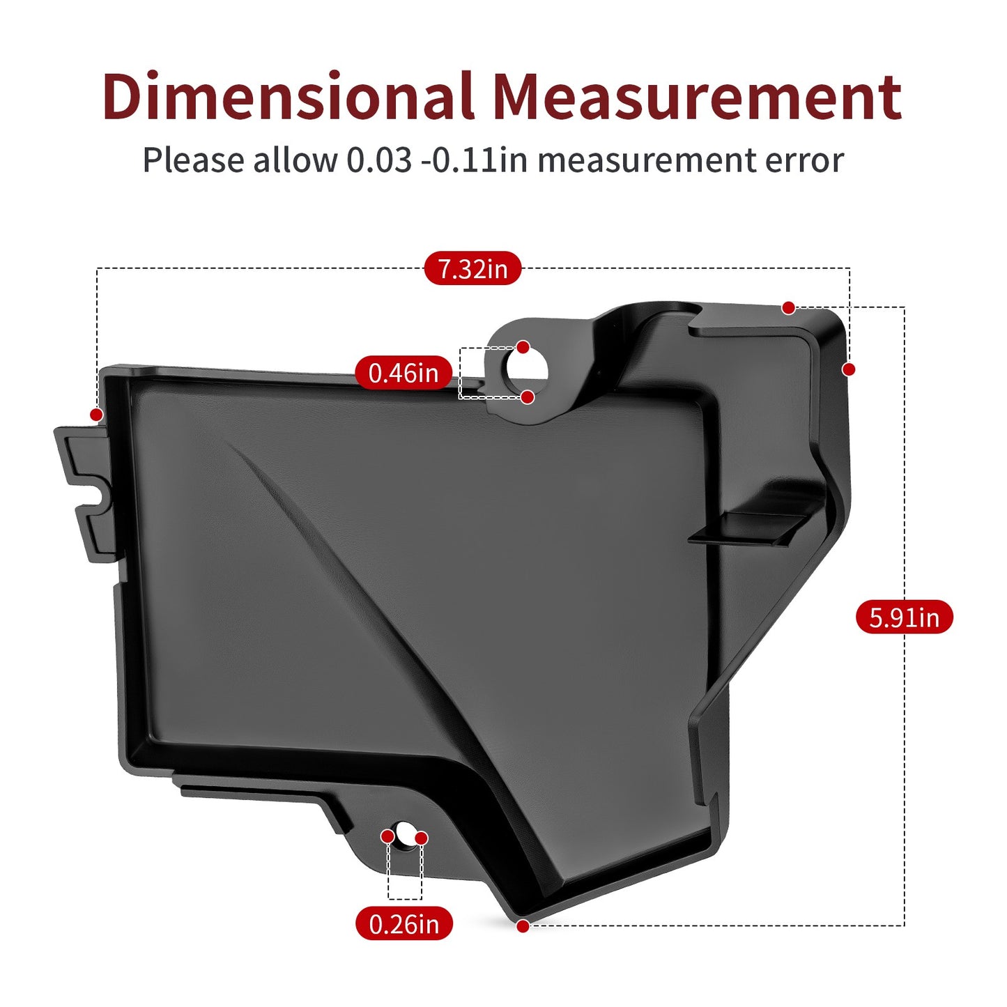 Battery Box Cover Lid for Yamaha TTR125 (2008–2024)