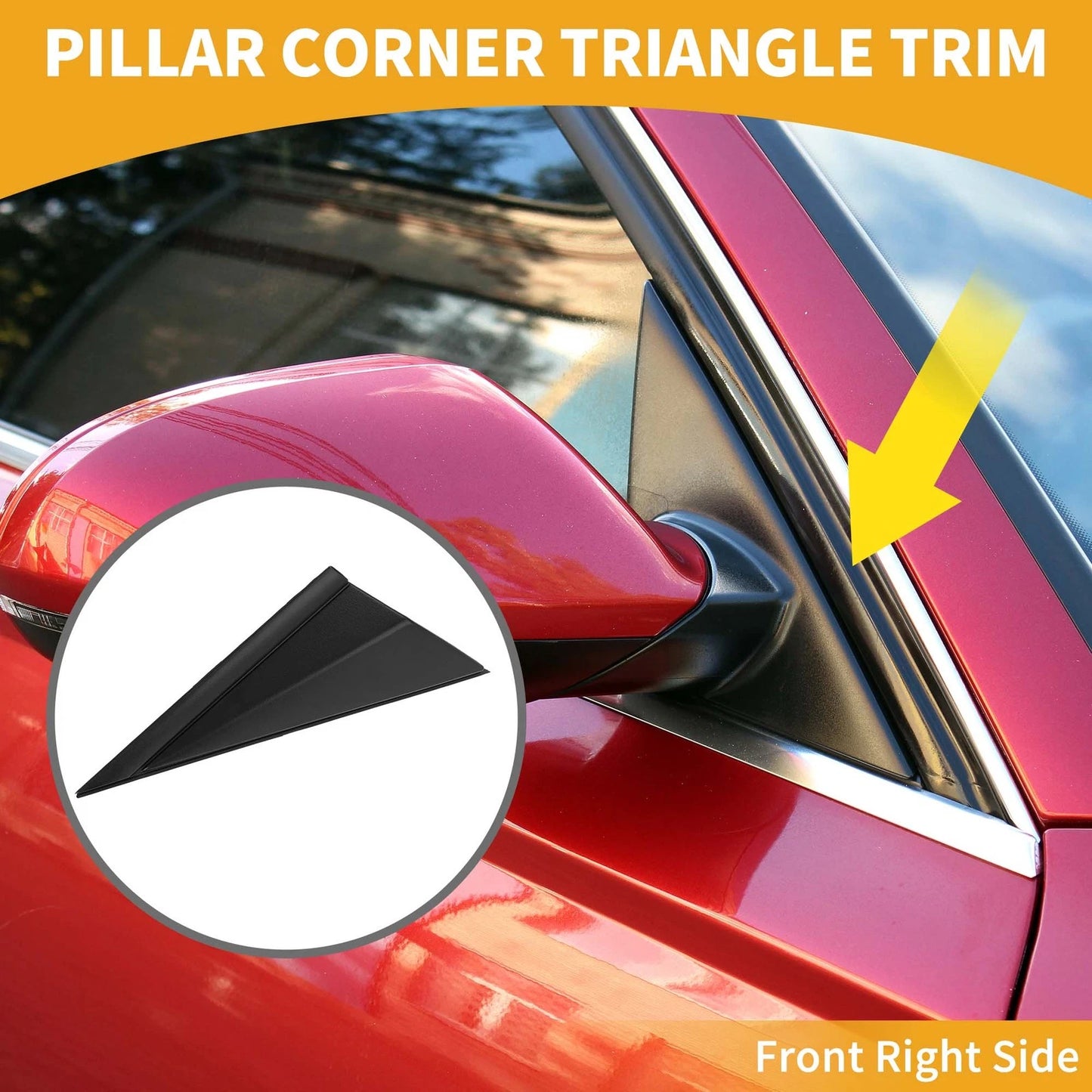 Front Right Side Pillar Corner Triangle Trim for Hyundai Elantra (2011–2013)
