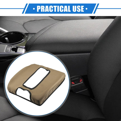 Armrest Protector Cover Pad for GMC Sierra 2014-2017 Deep Brown