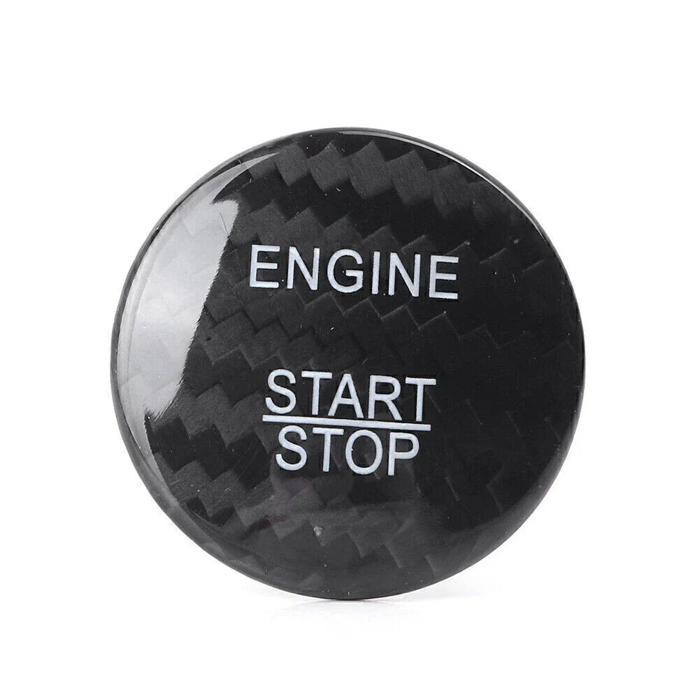 Carbon Fiber Engine Start Stop Button Sticker Cover for Mercedes E-Class