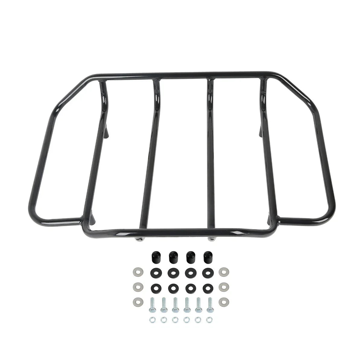 Black King Trunk Pad Mount Rack for Harley Touring (2014-2025)
