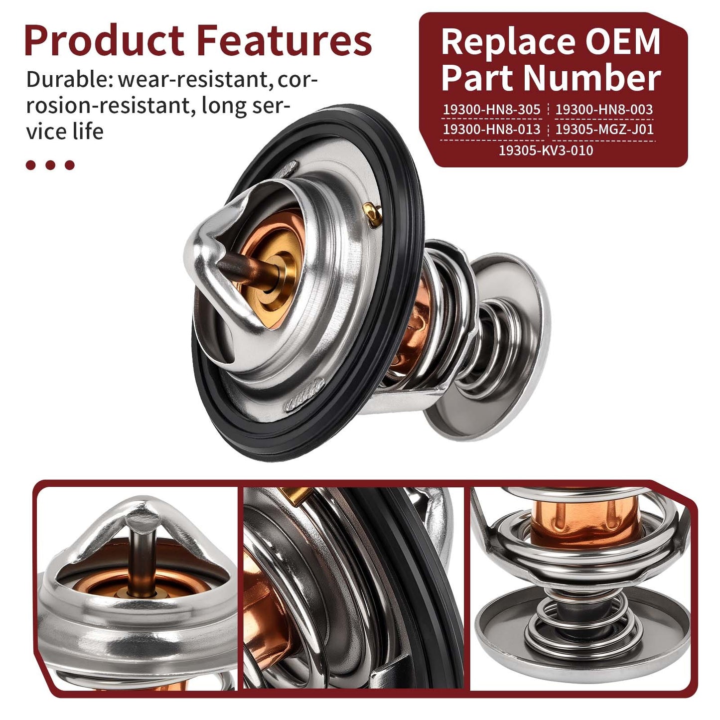 Thermostat with O-Ring for Honda Rancher 420 (2009–2014)