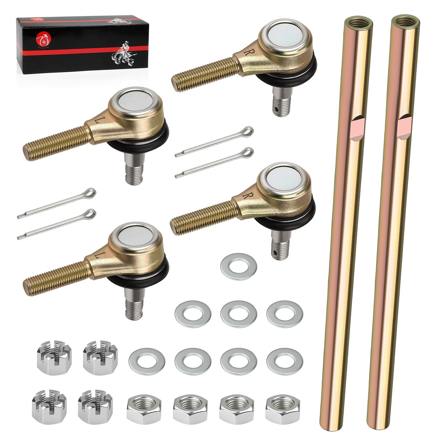 Set of 2 Tie Rods with Ends for Yamaha Banshee 350 (1987–2006)