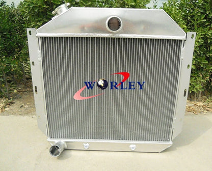 3 Row Aluminum Radiator with Fan for International Harvester Truck (1951–1957)