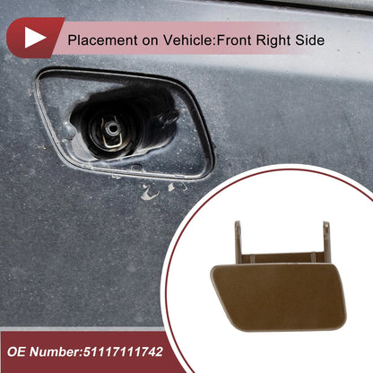 Bumper Headlight Washer Nozzle Cover Cap No. 51117111742 for BMW 525i (2004–2005)