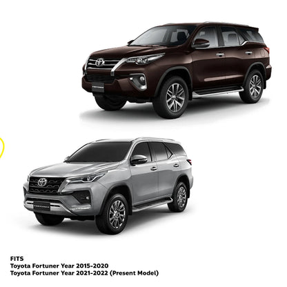 Black Rear Bumper Step Door Scuff Plate for Toyota Fortuner (2015-2022)