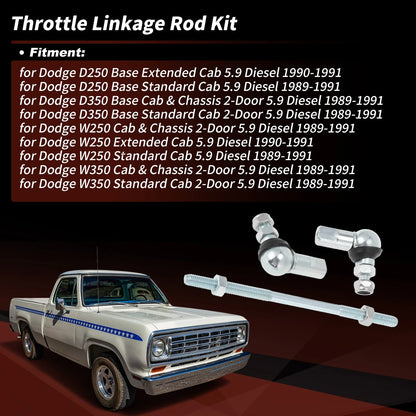 Throttle Linkage Rod for Dodge D250 D350 5.9L Diesel (1989–1991) No.5011955AB