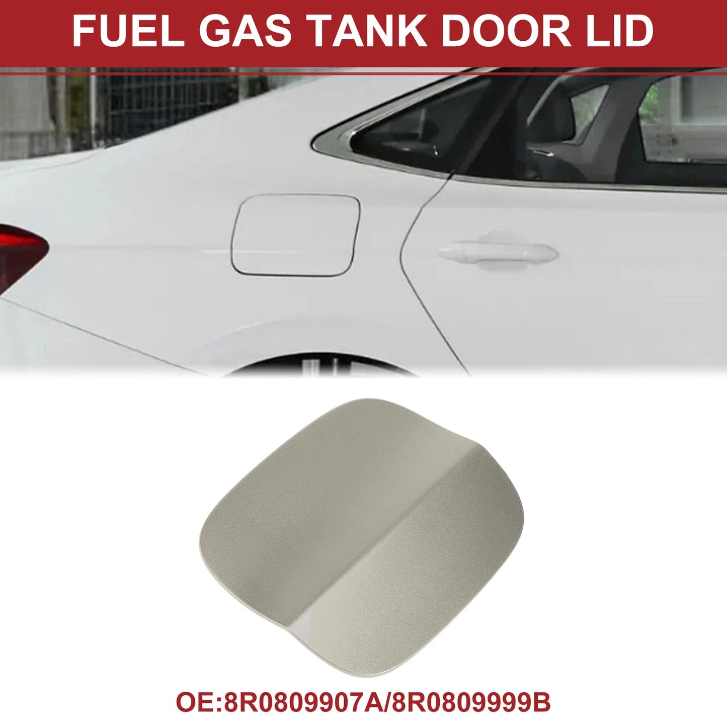 Fuel Tank Door Cap for Audi Q5 8RB (2010–2016) Fuel Filler Flap Cover Beige