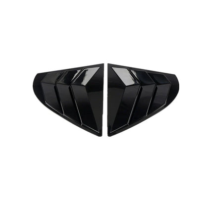 Black Side Vent Window Louver Cover for Mitsubishi Lancer EVO (2009–2016)