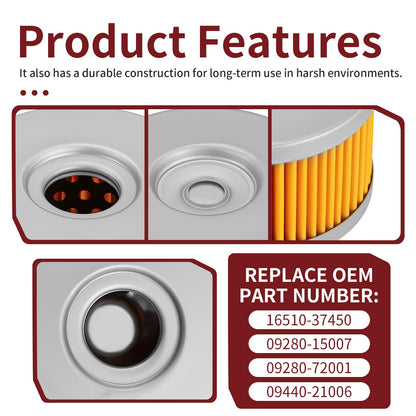 Oil Filter & O-ring for Suzuki SP500 (1981–1983)