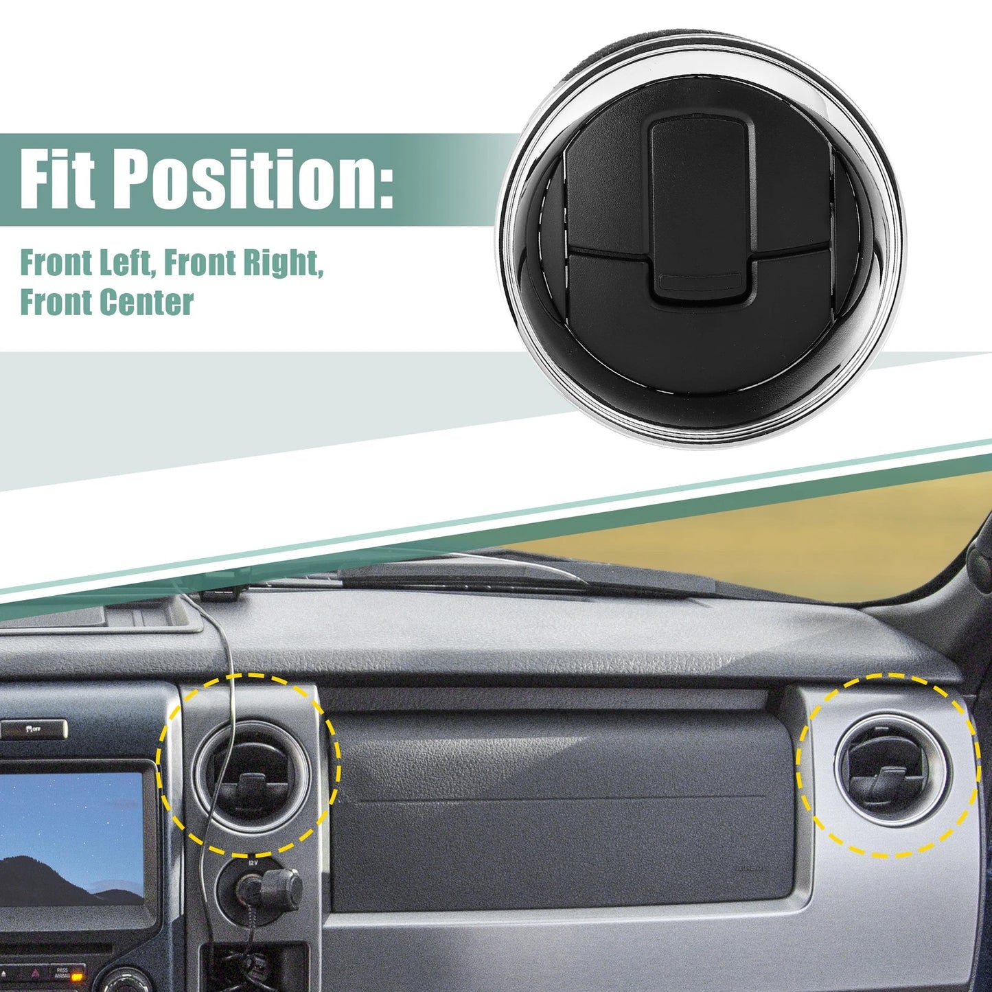 Front Dashboard AC Heater Air Vent AL3Z19893BA for Ford F-150 (2009–2014)