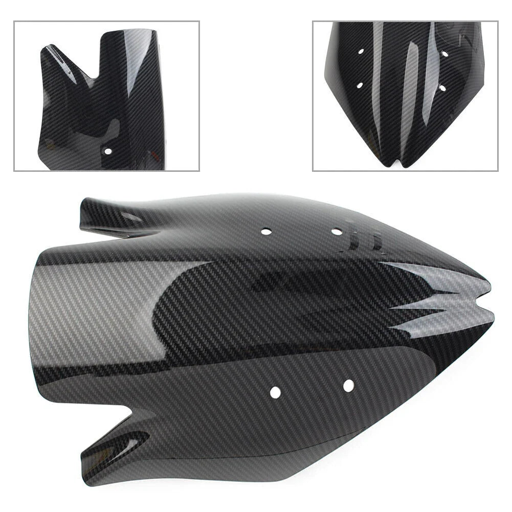 Black Carbon Fiber ABS Windshield for KAWASAKI Z1000 (2007-2009)