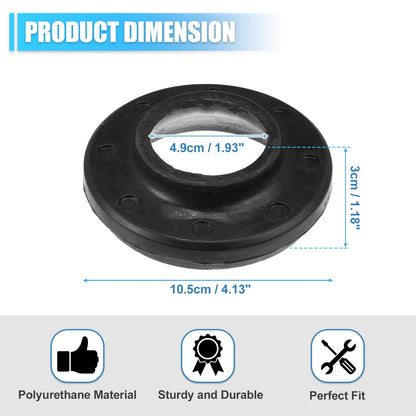 2X Front Upper Coil Spring Insulators for Jeep (52000229) Rubber Black