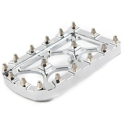 Chrome MX Style Large Brake Pedal Pad Cover for Harley Electra Glide Softail