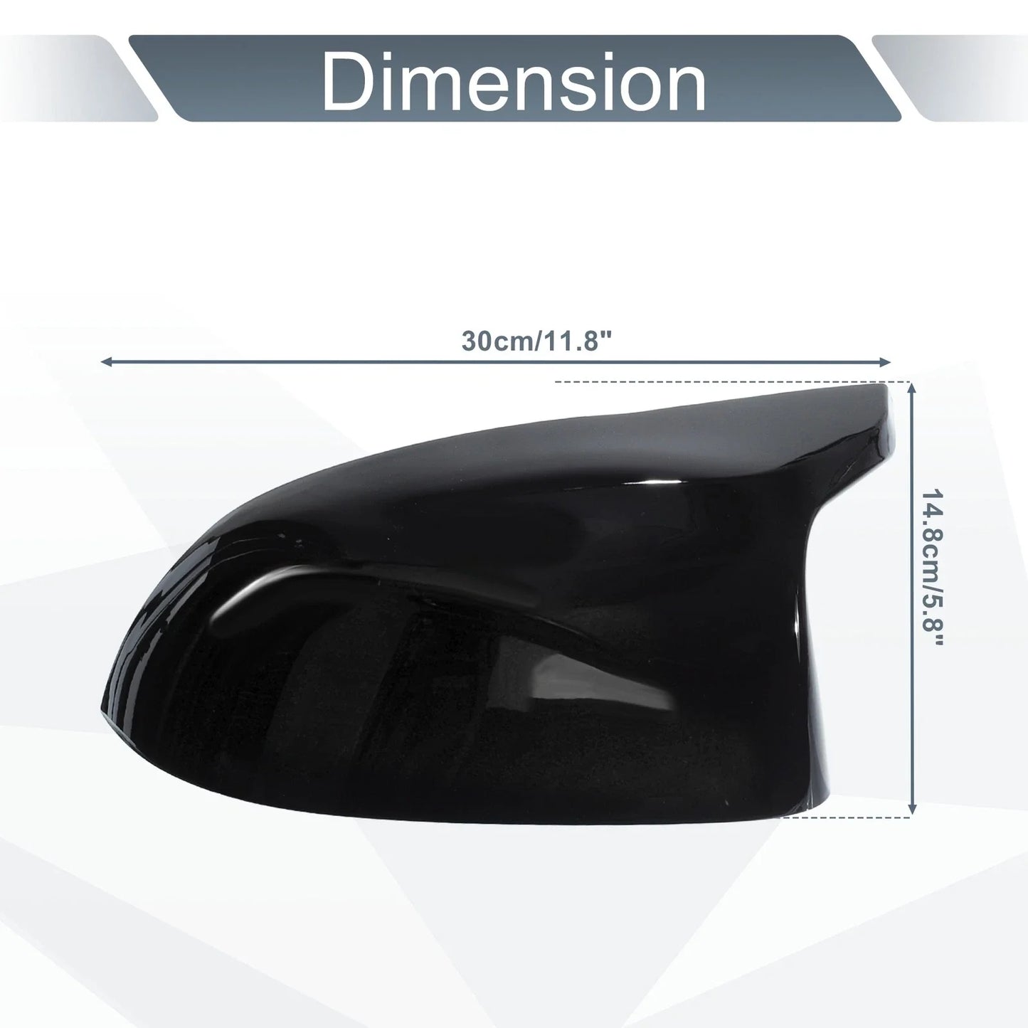 Door Mirror Cover Caps Gloss Black for BMW X5 F15 X6 F16 X3 F25 LCI X4 F26
