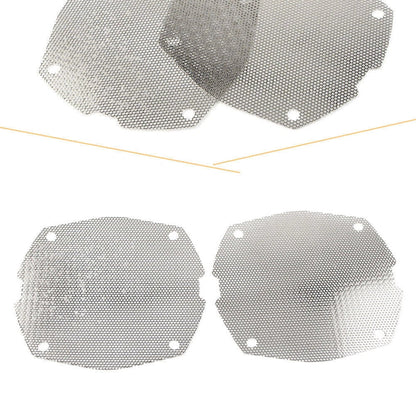 Chrome Front Fairing Mesh Speaker Grilles for Harley Dresser FLH/T Electra Glide