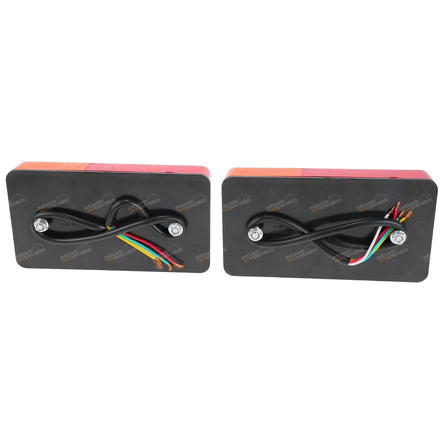2x LED Trailer Tail Lights for Boats Forklifts Ute Trays (150mm x 80mm)