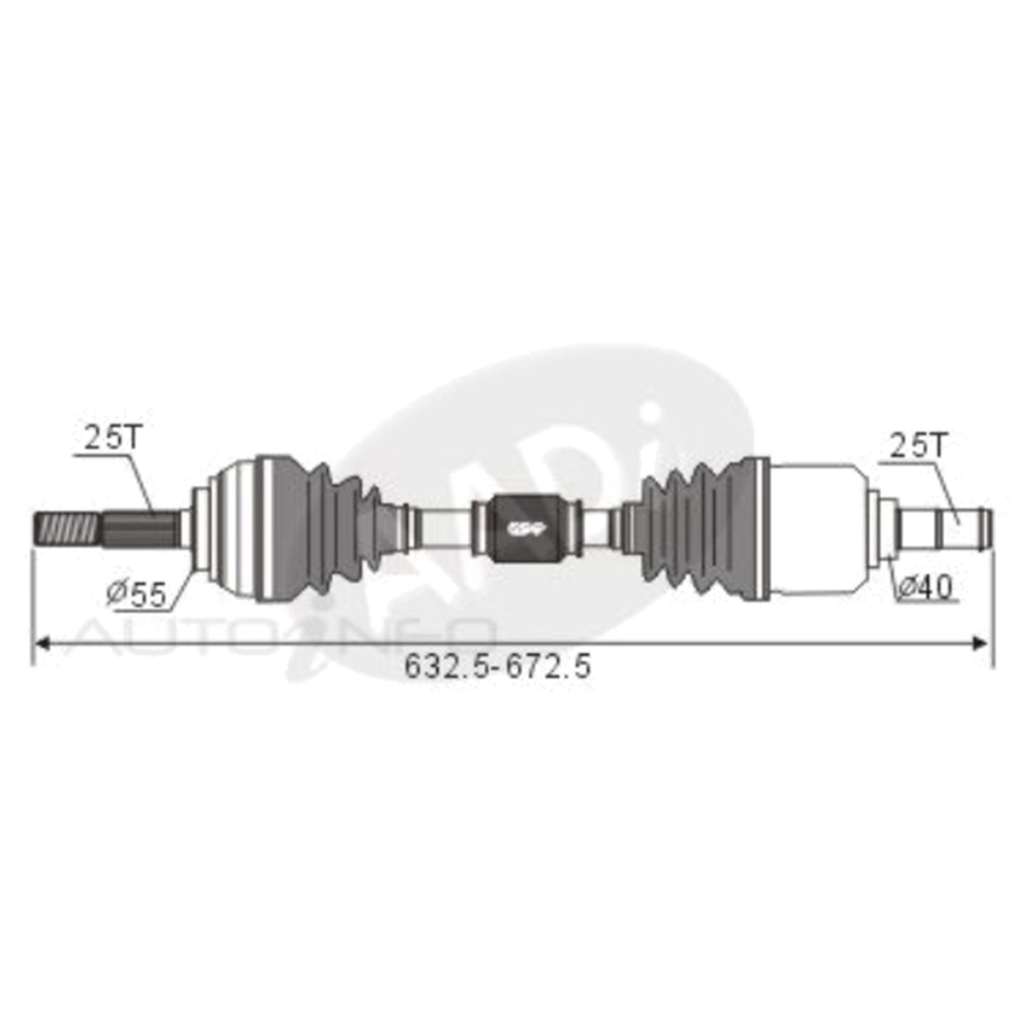 LH CV Shaft for Nissan Pulsar (1991–2005)