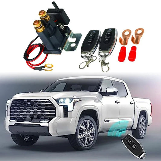 4 AWG Battery Cables with Wireless Disconnect Switch for Vehicle Security