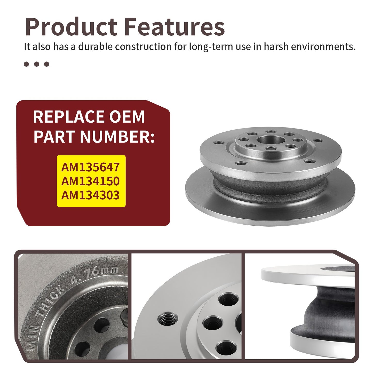 Rear Wheel Hub for John Deere Gator 4X2 4X4 (2003–2019)