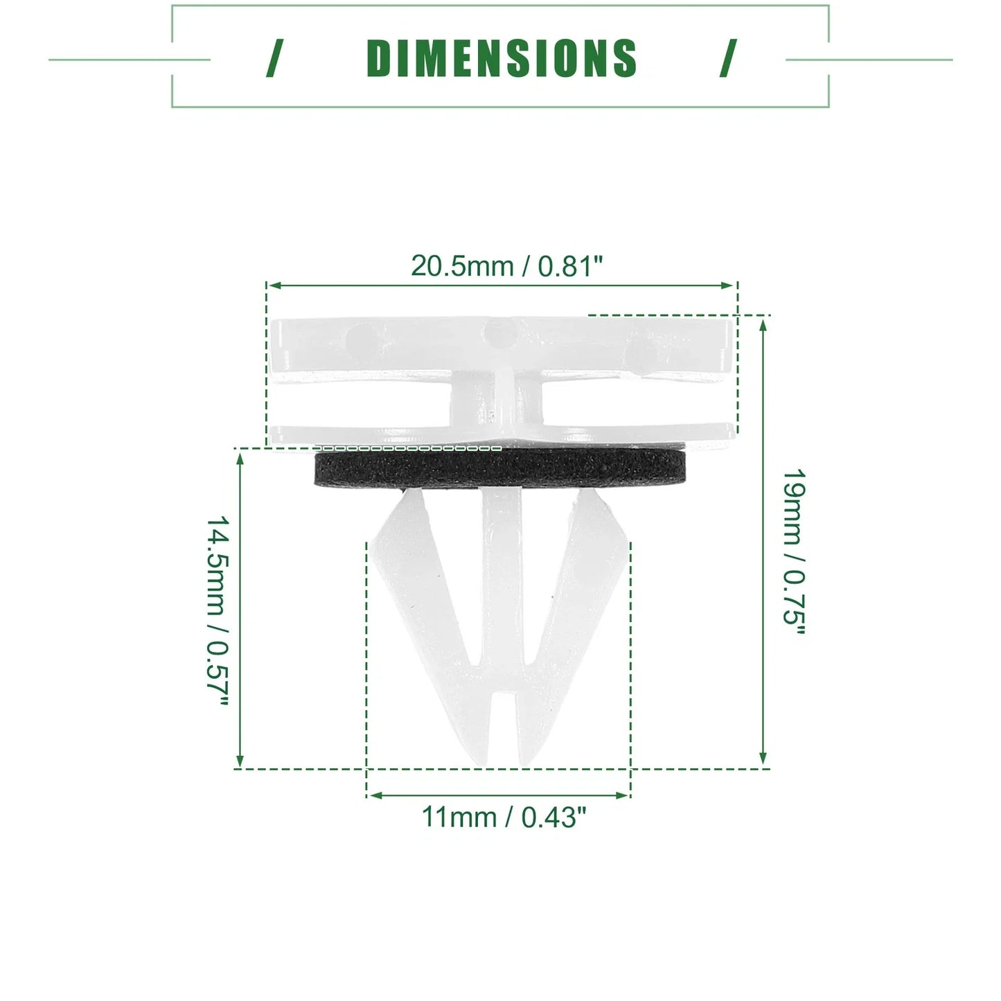 30 x Rocker Panel Clips for Chevrolet Avalanche (2007-2013)