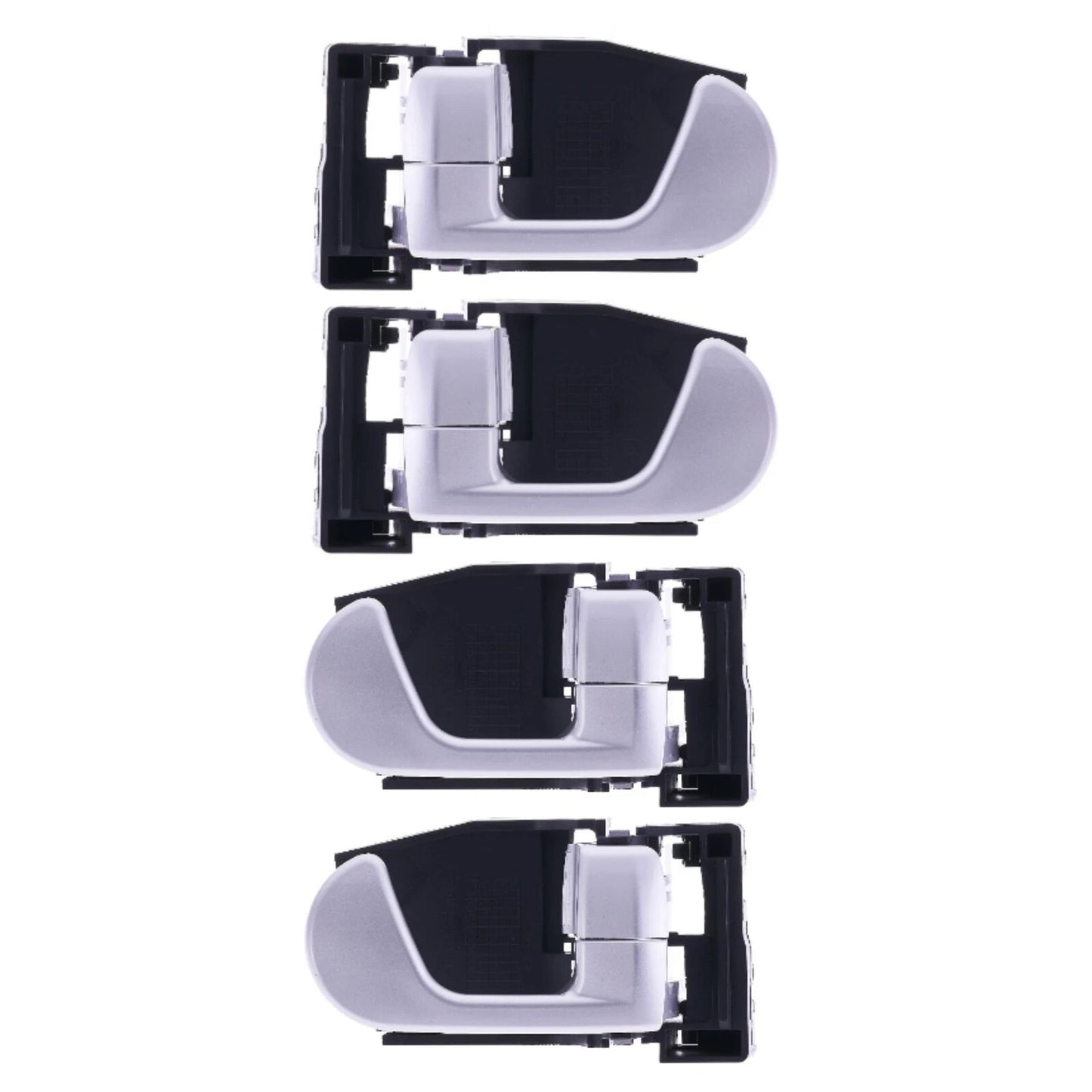 Set of 4 Inner Door Handles Silver for Mitsubishi 380 (2005–2008)