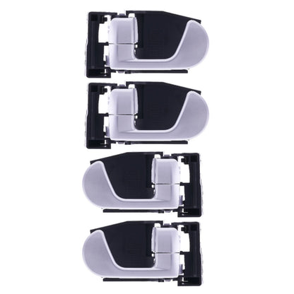 Set of 4 Inner Door Handles Silver for Mitsubishi 380 (2005–2008)