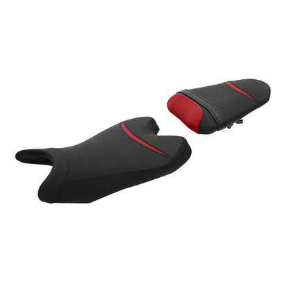 Black Red  Piece Driver & Passenger Seats for Yamaha YZF R6 (2008-2016)