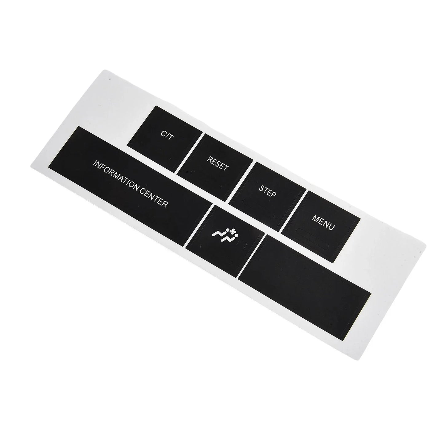DASH Control Button Sticker in Black Vinyl for CHRYSLER and JEEP